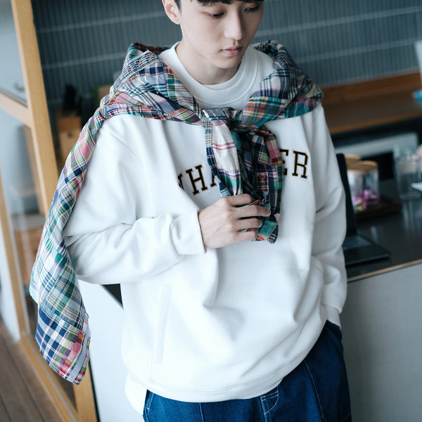 (SW323) Heavyweight Embroidery Sweater