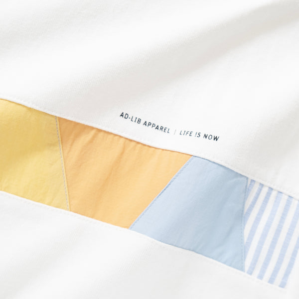 (TP951) Mix Fabric Panel Tee