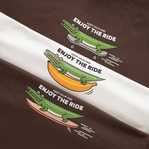 (ZT1066) Enjoy the Ride Skate Graphic Tee