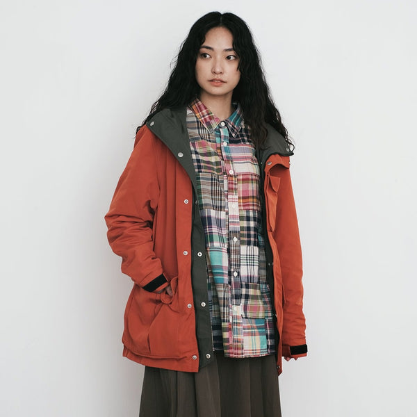 (JK257) Colorblock Two Face Jacket