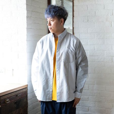 (YS276) Stripe Colorblock Pocket Shirt