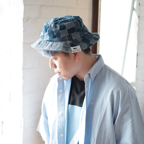 (YH258) 2 Tone Jacquard Denim Hat