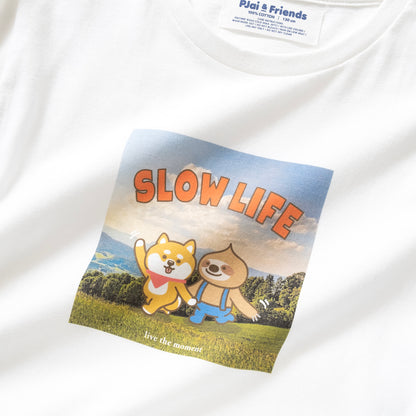 (ZT1119) 童裝 Slow Life 相片印花 Tee