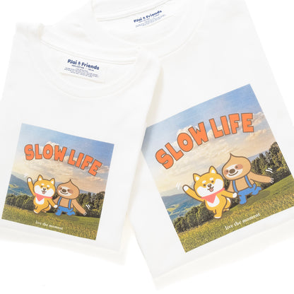 (ZT1119) 童裝 Slow Life 相片印花 Tee