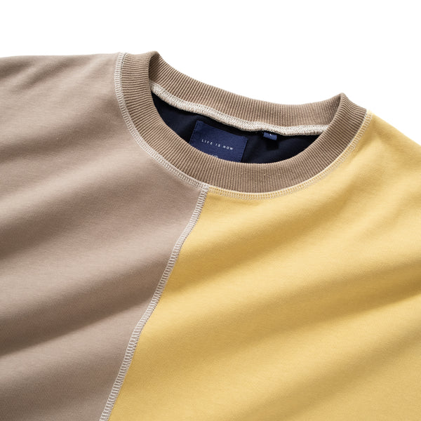 (YT1015) Colorblock Oversize Tee