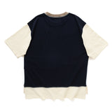 (YT1015) Colorblock Oversize Tee