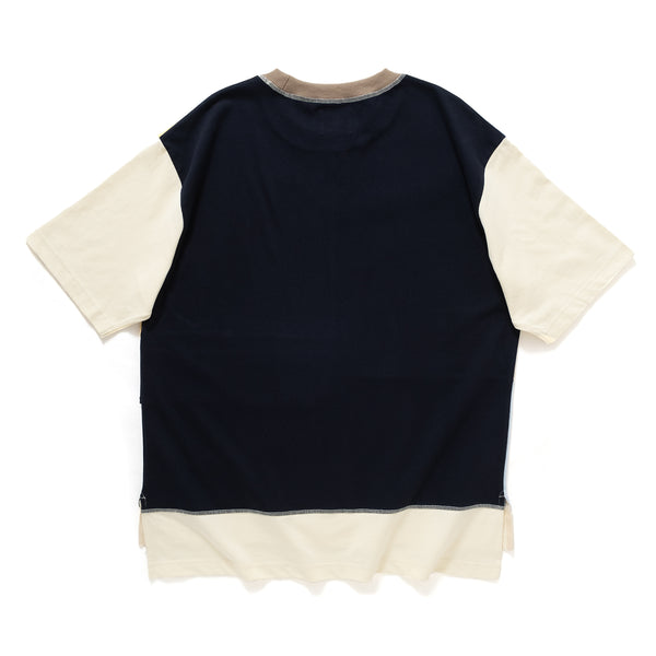 (YT1015) Colorblock Oversize Tee