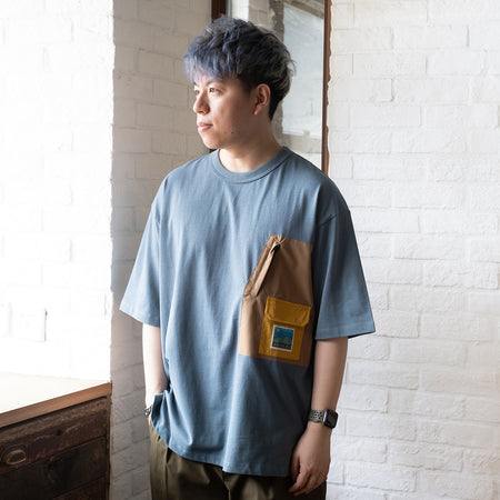 (YT1200) Paisley Sleeves Patchwork Tee (online exclusive)
