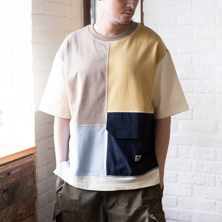 (YT936) Cropped Sleeve Tee