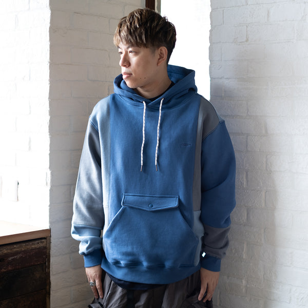 (SW319) Tonal Colorblock Hoodie