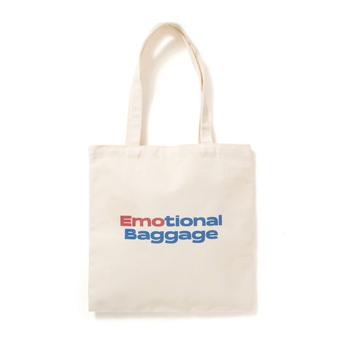 (ZB436) Emotional Baggage Slogan Tote Bag