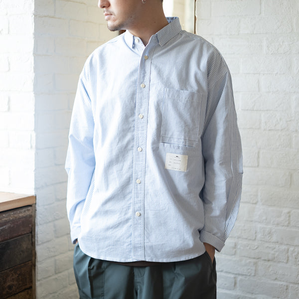 (YS230) Loose Fit Double Pocket Shirt