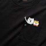 (EX406) Snap Button Pocket Tee