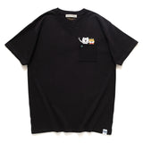 (EX406) Snap Button Pocket Tee