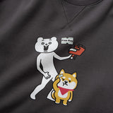 (EX407) Free Hug Graphic Print Sweater