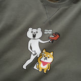 (EX407) Free Hug Graphic Print Sweater