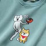 (EX407) Kids Free Hug Graphic Print Sweater