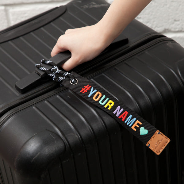 (EMA002) Make Your Own Message Luggage Tag - Rainbow Color