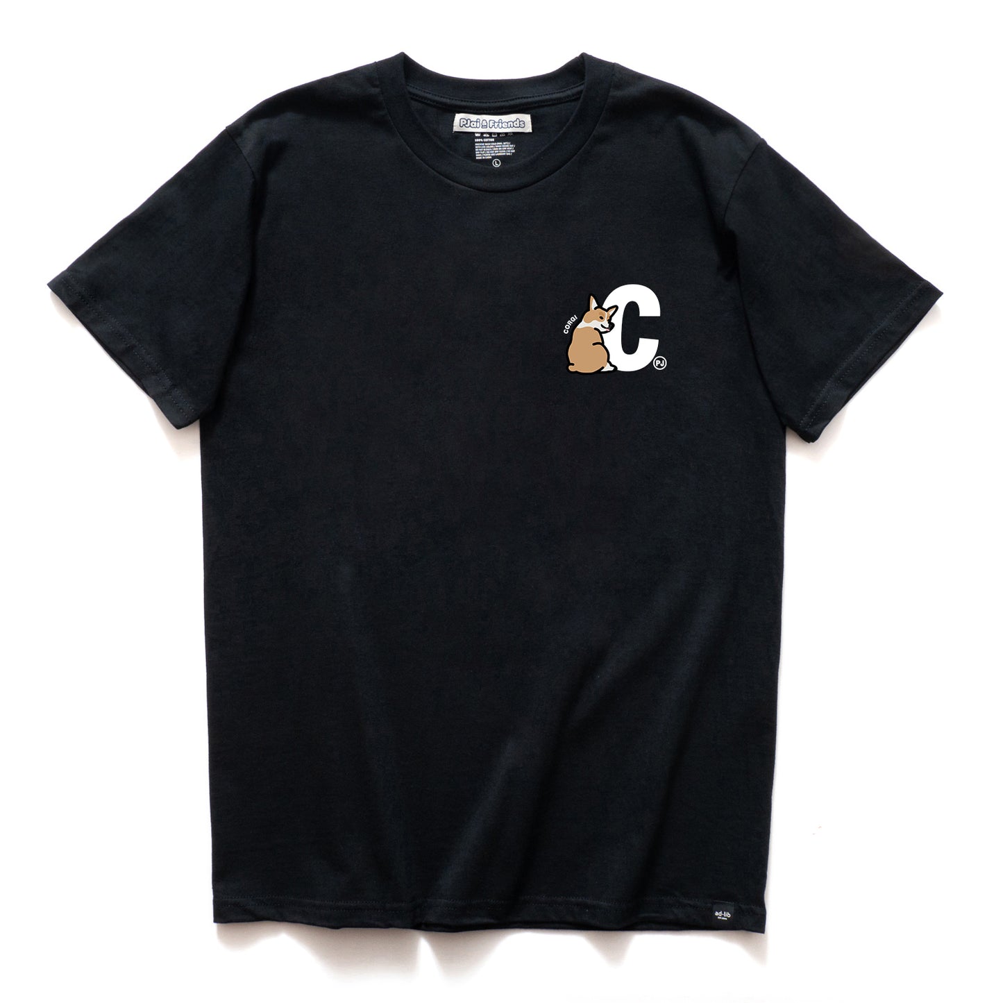 (EMT053) 自訂字母哥基圖案Tee