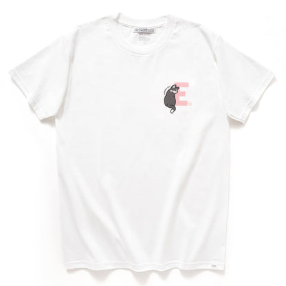 (EMT058) 自訂字母禮服貓圖案Tee