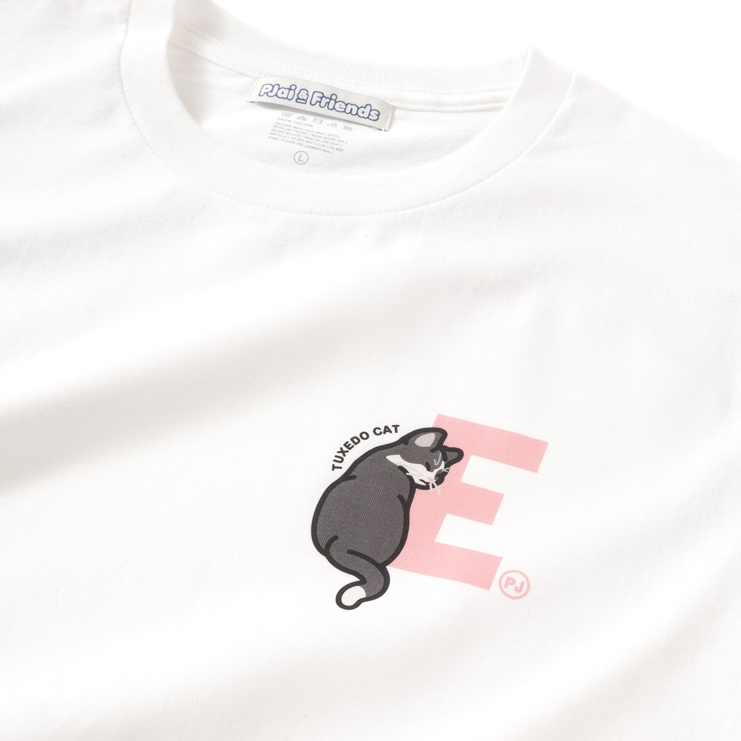 (EMT058) 自訂字母禮服貓圖案Tee