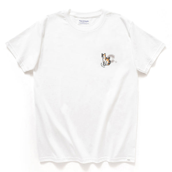 (EMT095) MYO Calico Cat College Graphic Tee