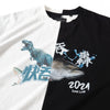 (EX271) Patchwork Photo Print Oversize Tee