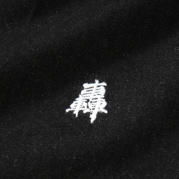 (EX273) Black Denim Patchwork Shirt