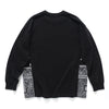 (EX274) Paisley Patchwork Long Sleeve Tee