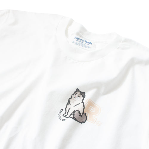 (EMT096) MYO Ragdoll Cat College Graphic Tee