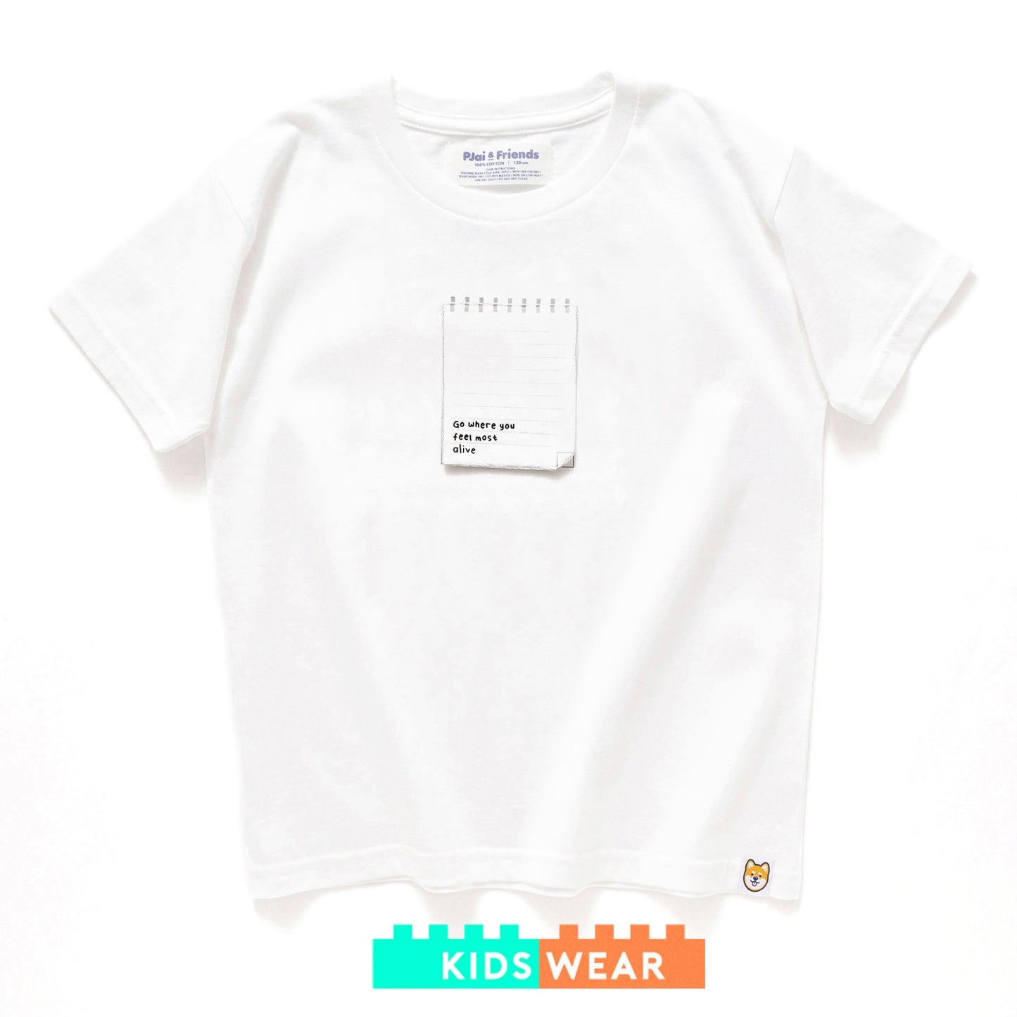 (ZT1108) 童裝 "Go Where You Feel Most Alive" 圖案 Tee