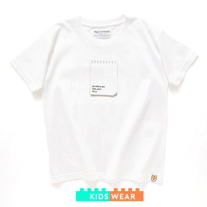 (ZT1108) 童裝 "Go Where You Feel Most Alive" 圖案 Tee