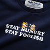 (ZT880) Kids Stay Hungry Stay Foolish Graphic Tee