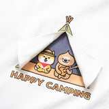 (ZT895) Kids Happy Camping Graphic Tee