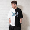 (EX271) Patchwork Photo Print Oversize Tee