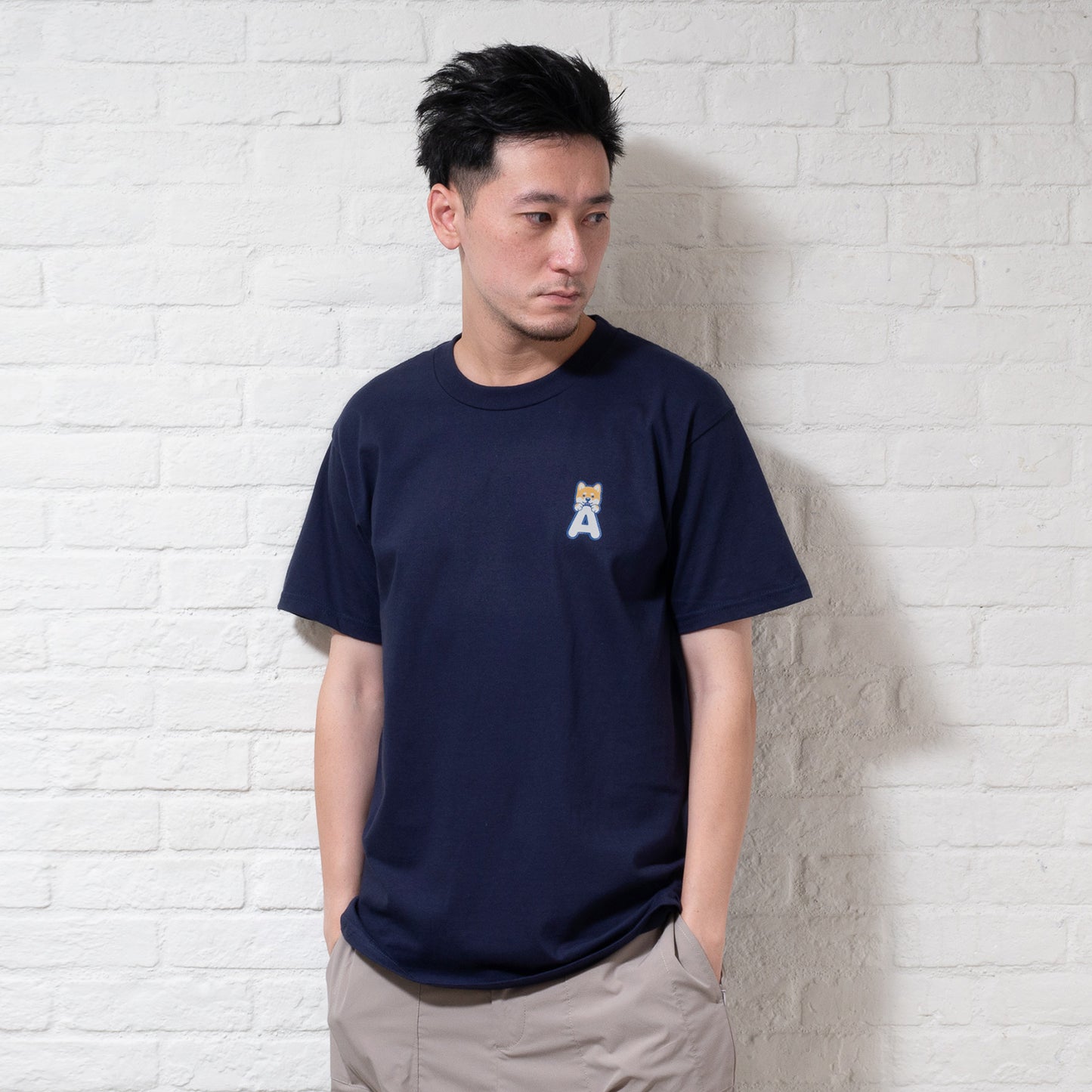 (EMT085) 自訂字母怕醜P仔圖案Tee