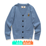 (CD082) Kids Graphic Embroidery Cardigan