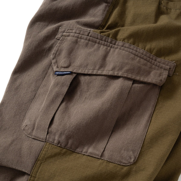 (PT285) Contrast Cargo Pants