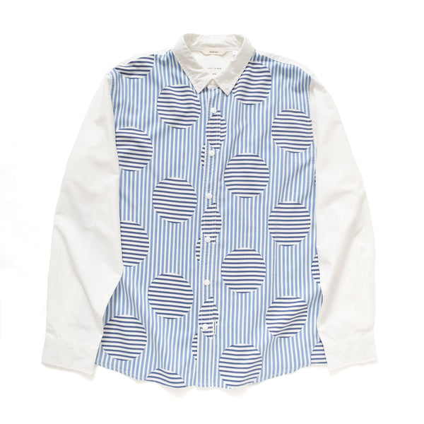 (ST193) Dots Pattern Button Down Shirt
