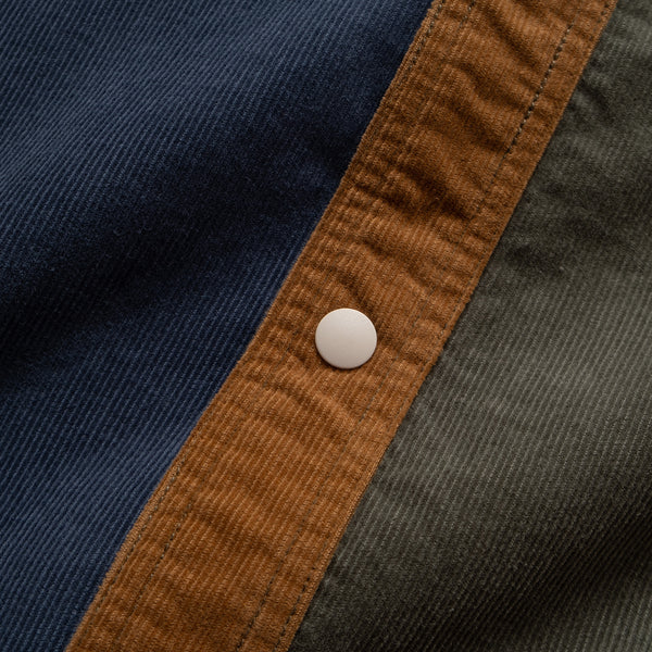 (ST213) Crazy Patch Corduroy Shirt