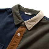 (ST213) Crazy Patch Corduroy Shirt