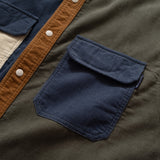 (ST213) Crazy Patch Corduroy Shirt