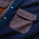 (ST213) Crazy Patch Corduroy Shirt