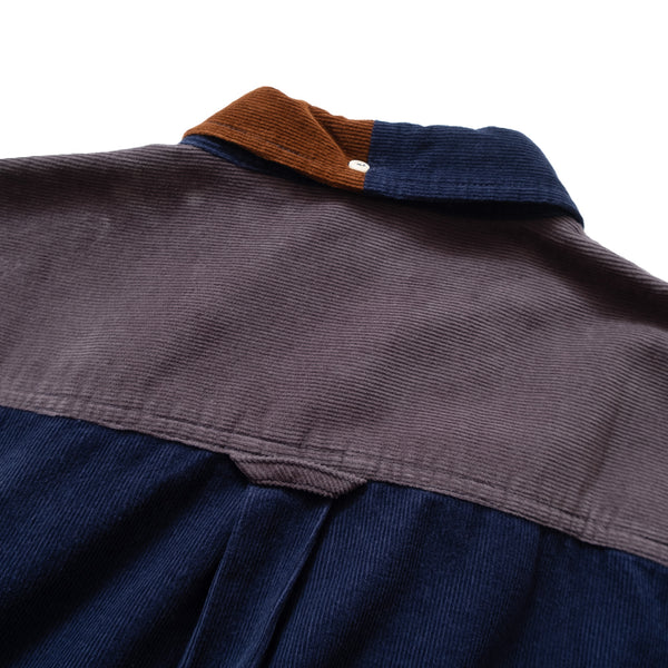 (ST213) Crazy Patch Corduroy Shirt