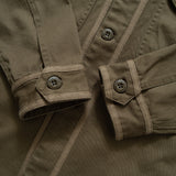 (ST223) Mix Fabric Baseball Shirt