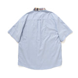 (ST242) Contrast Patchwork Shirt