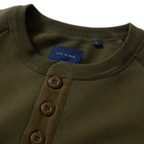 (SW219) Henley Neck Sweater