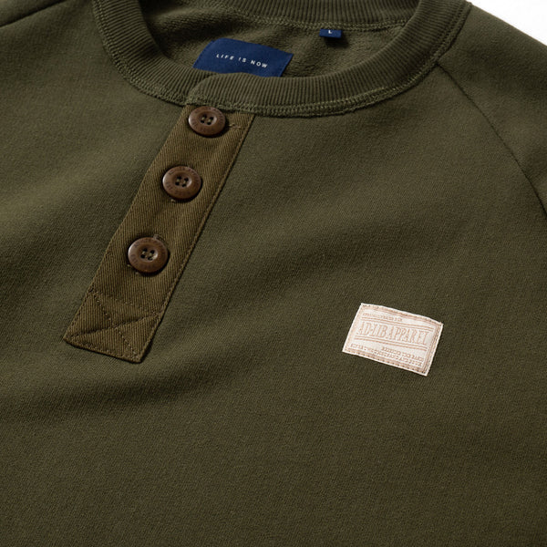 (SW219) Henley Neck Sweater