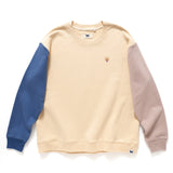(SW220) Embroidery Colorblock Sweater