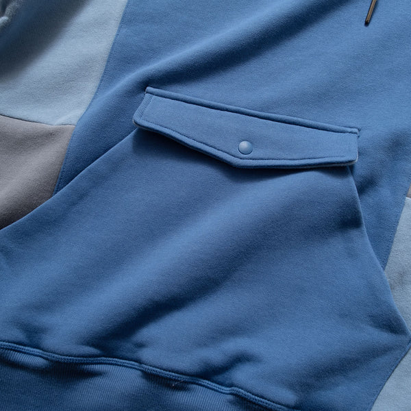 (SW319) Tonal Colorblock Hoodie